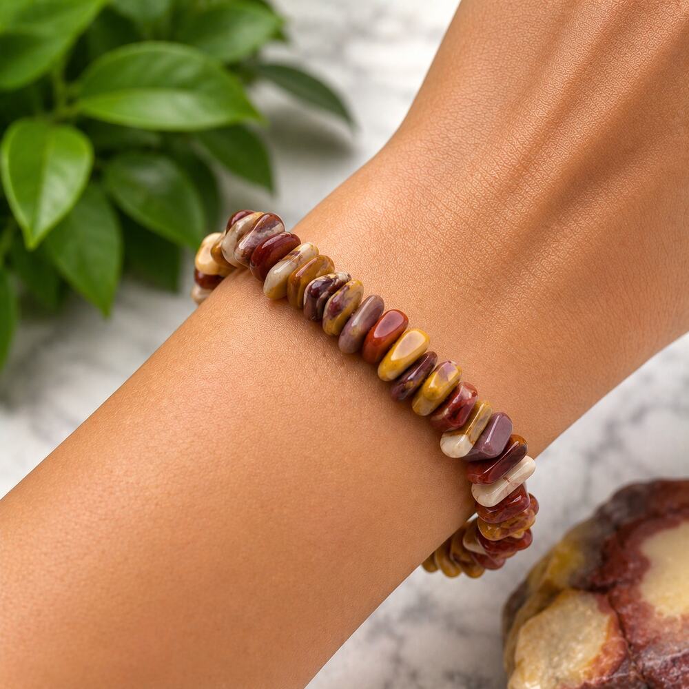 Mookaite Jasper Chip Bracelet